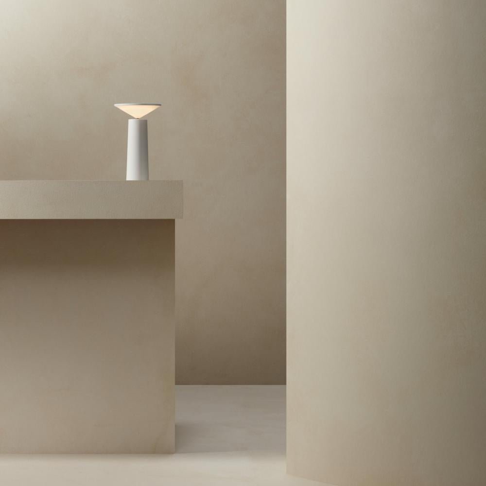 Dimmable Rechargeable Designer Lamp with Adjustable Shade