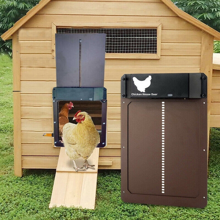 Automatic Weatherproof Chicken Coop Door with Light Sensor