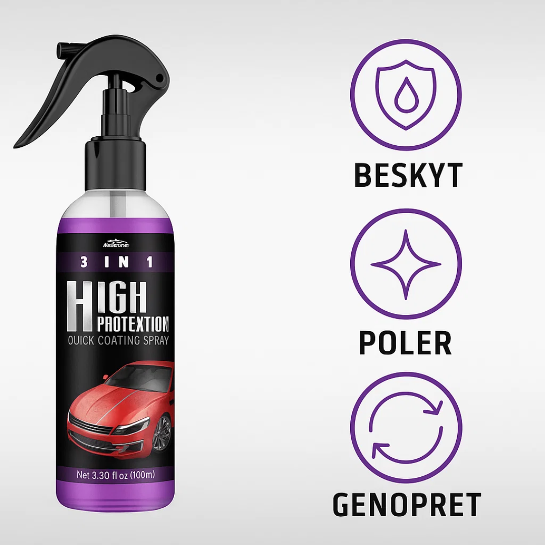 3-in-1 Nano Ceramic Coating Spray for Car Care