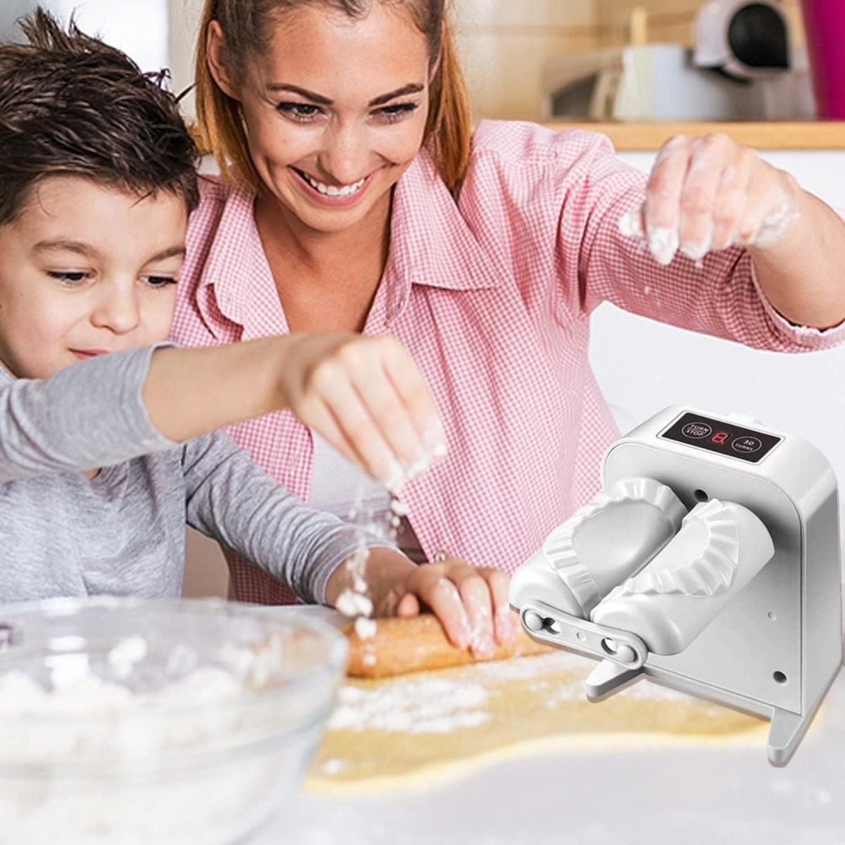 Automatic USB-C Ravioli Maker with Waterproof Design