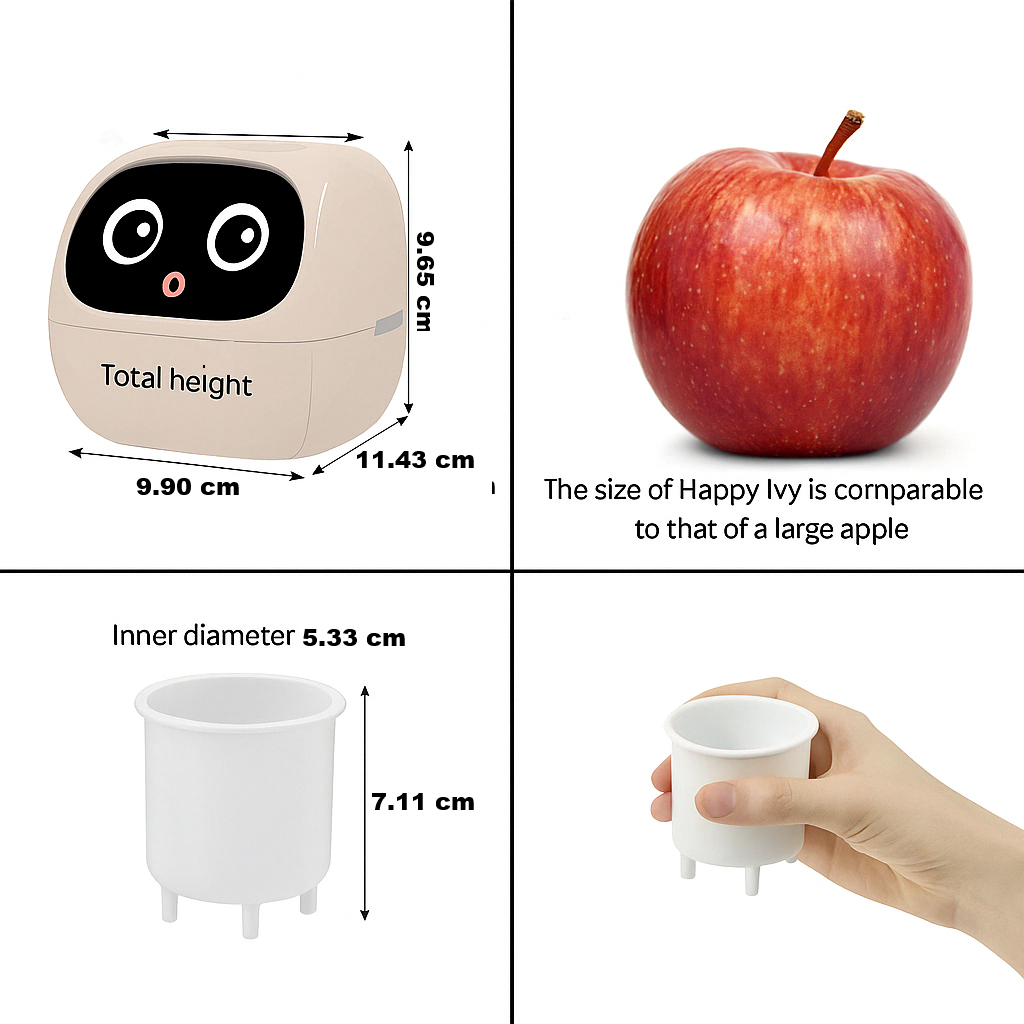 Automatic Smart Flower Pot with App Integration and Emojis