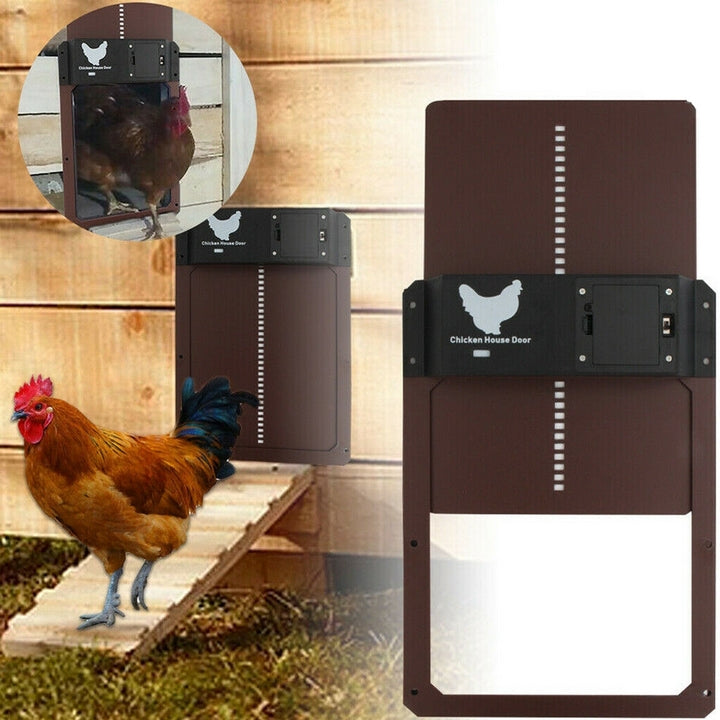 Automatic Weatherproof Chicken Coop Door with Light Sensor