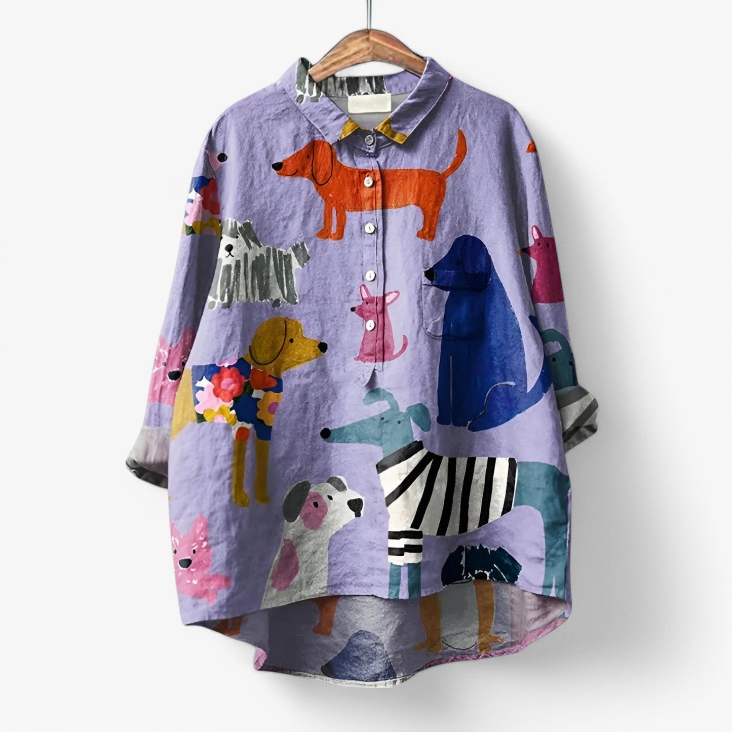 Elegant Graphic Pattern Shirt for Women