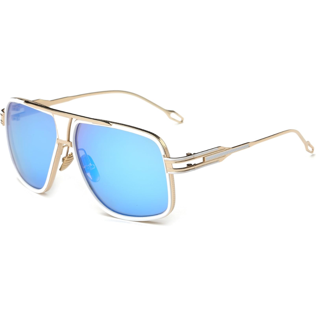 Classic Aviator Sunglasses for Men with UV Protection and Alloy Frame
