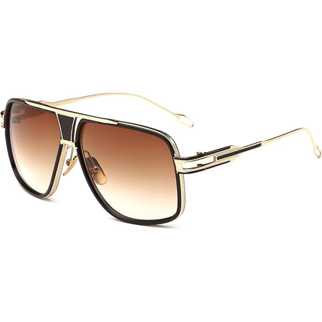 Classic Aviator Sunglasses for Men with UV Protection and Alloy Frame