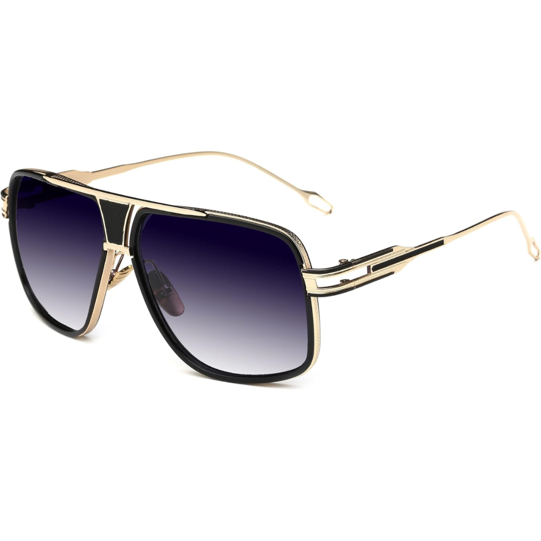 Classic Aviator Sunglasses for Men with UV Protection and Alloy Frame
