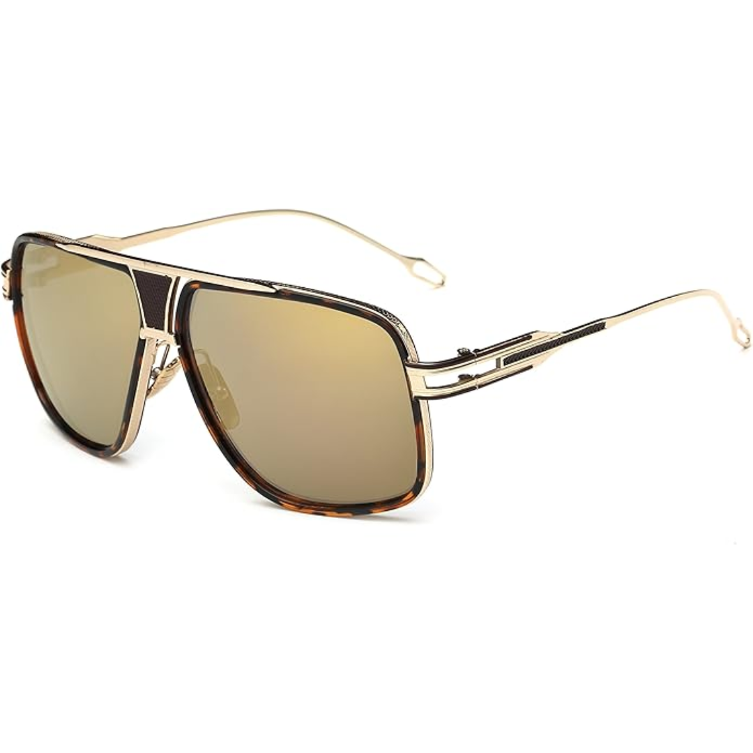 Classic Aviator Sunglasses for Men with UV Protection and Alloy Frame