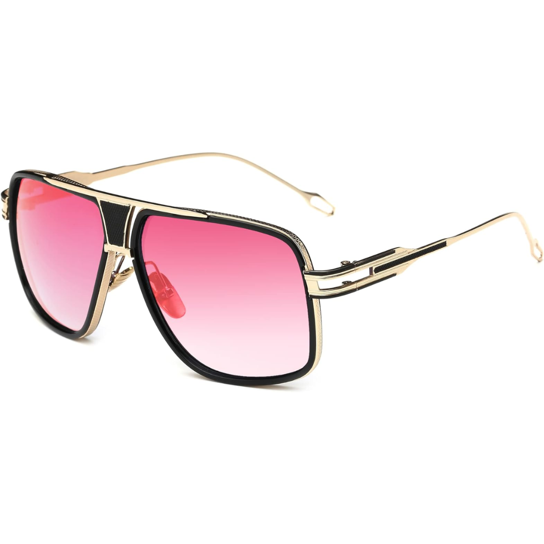 Classic Aviator Sunglasses for Men with UV Protection and Alloy Frame