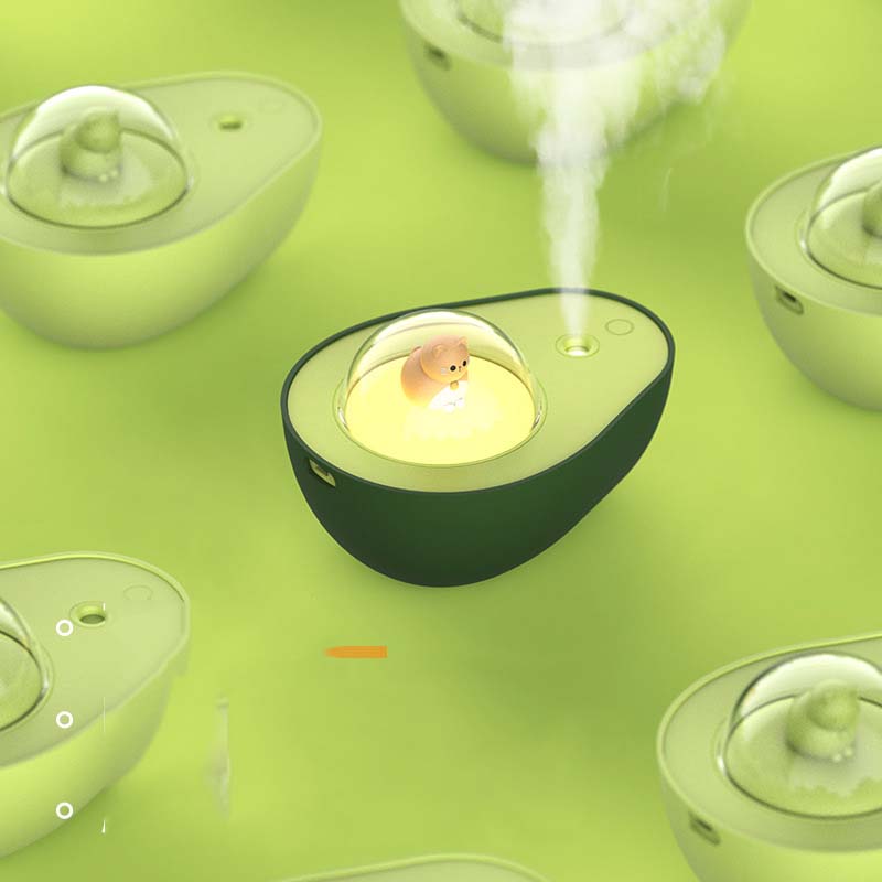 Avocado Humidifier with Soft Night Light and Ultra-Fine Mist