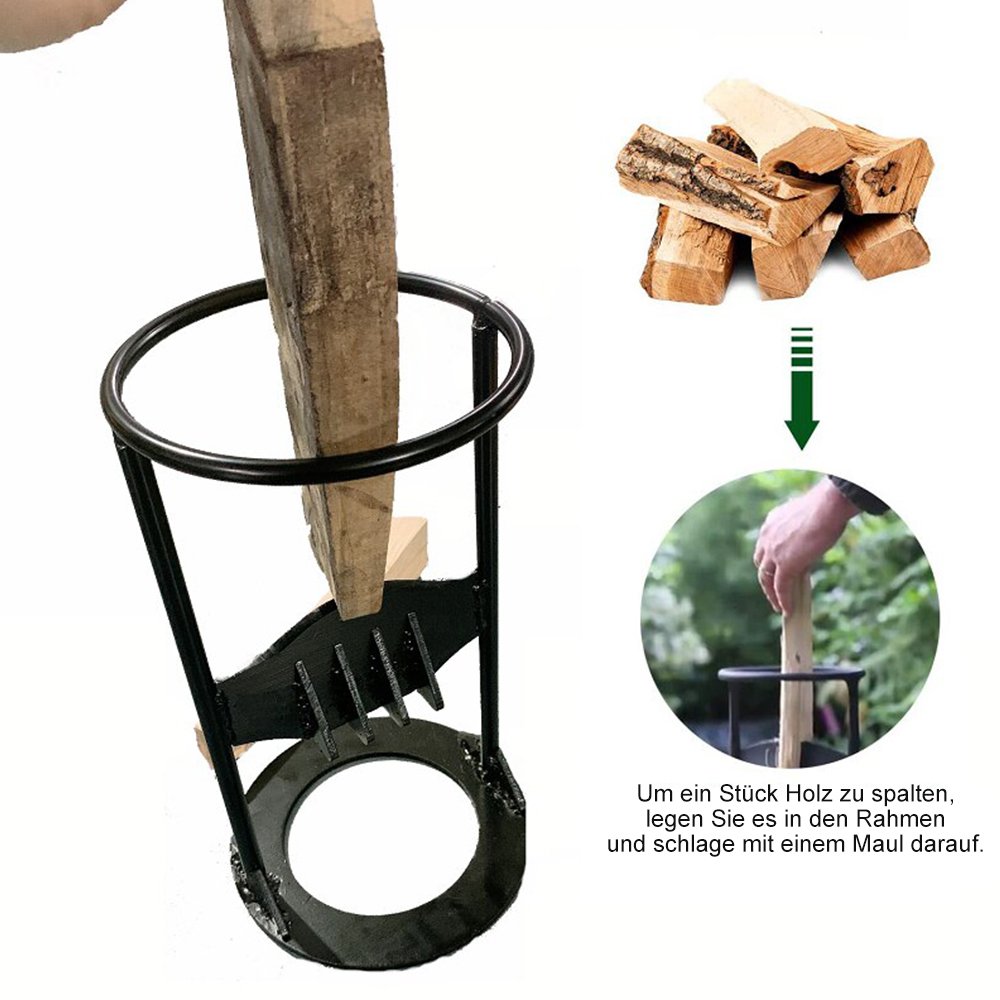 Compact Cast Iron Log Splitter for Safe Home Use
