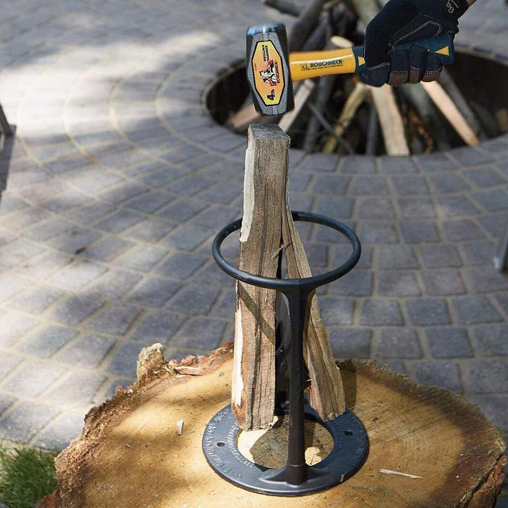 Compact Cast Iron Log Splitter for Safe Home Use