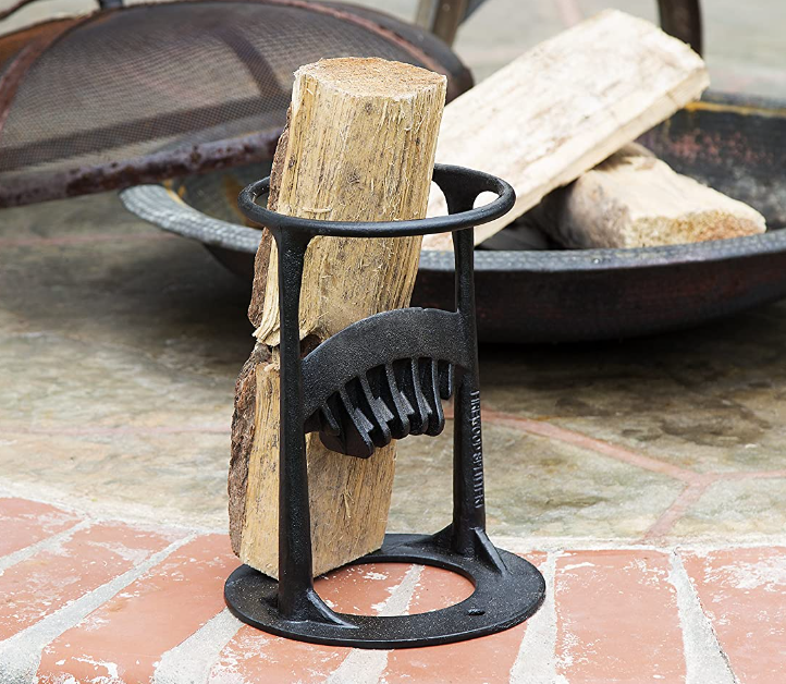 Compact Cast Iron Log Splitter for Safe Home Use