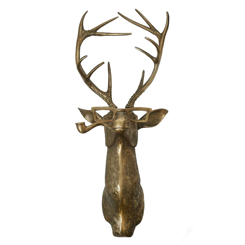 Bronze Resin Deer Head Wall Sculpture