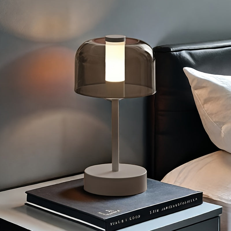 Vintage USB Rechargeable LED Table Lamp with Dimmable Touch Control
