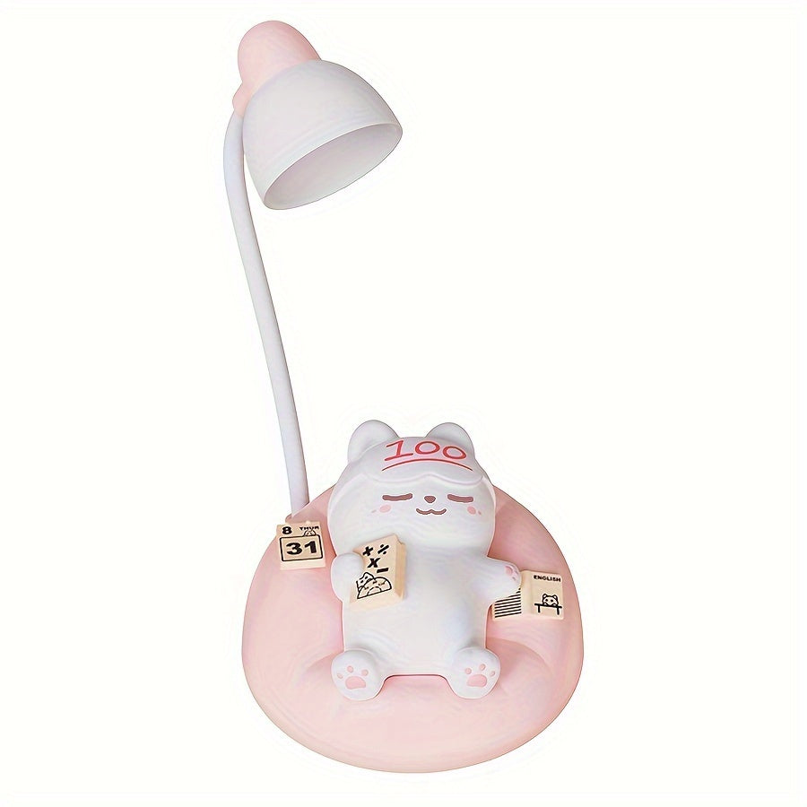 Cute Cat LED Night Light with Adjustable Brightness