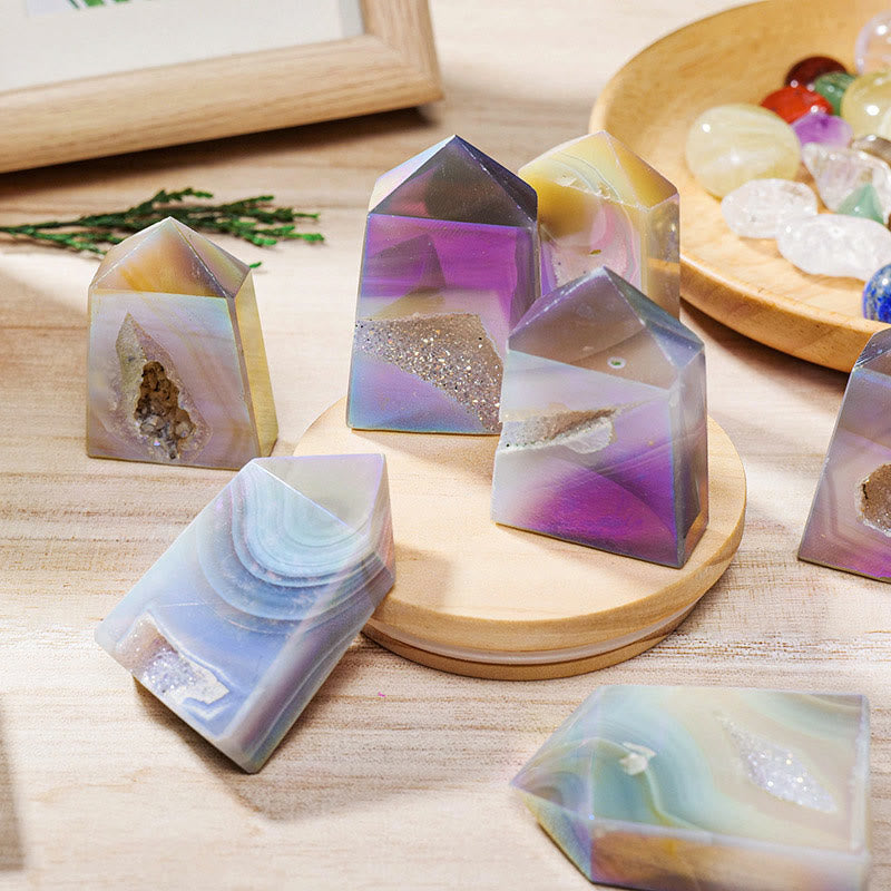 Angel Aura Quartz Crystal Rods for Energy Cleansing and Spiritual Connection