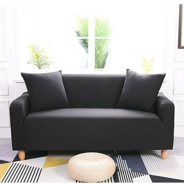 Stretchable Slipcover Sofa Protector in Plain Color