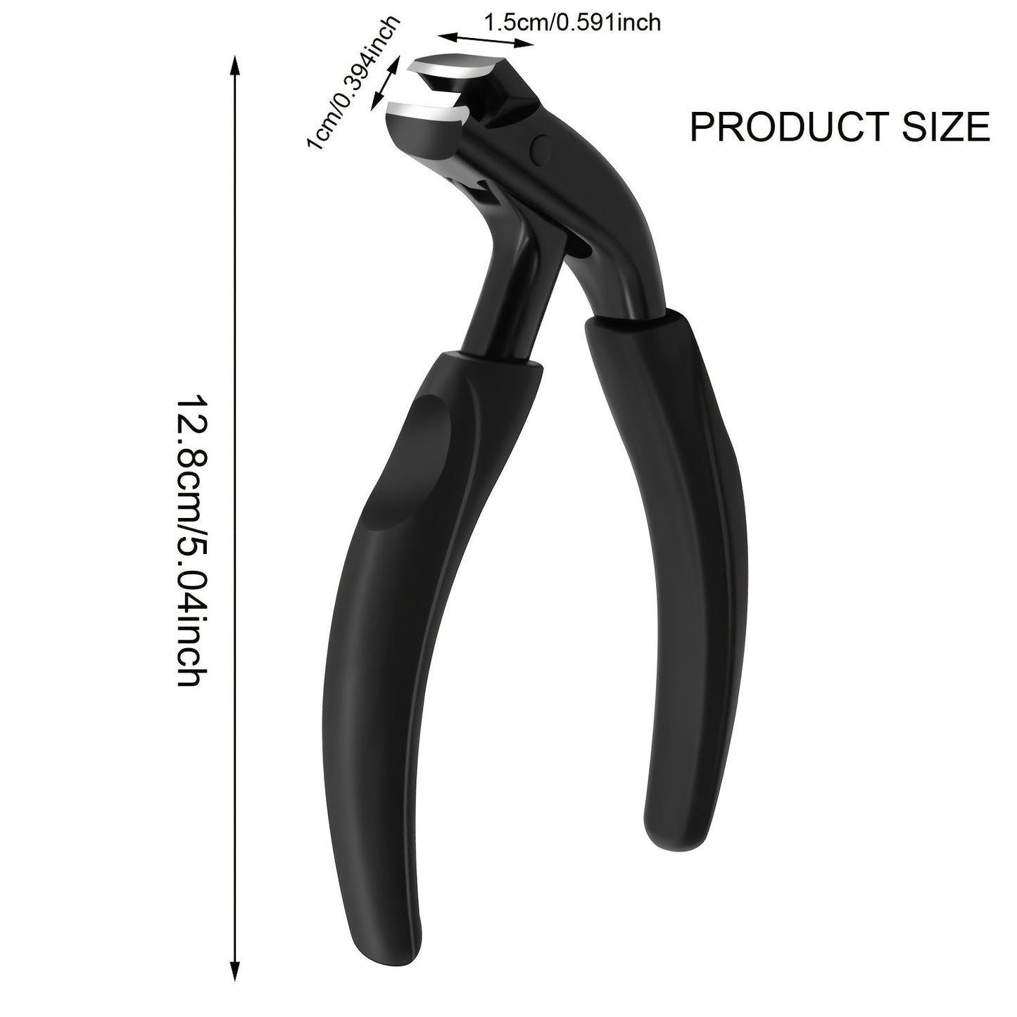 Professional Stainless Steel Toenail Clipper with Ergonomic Grip