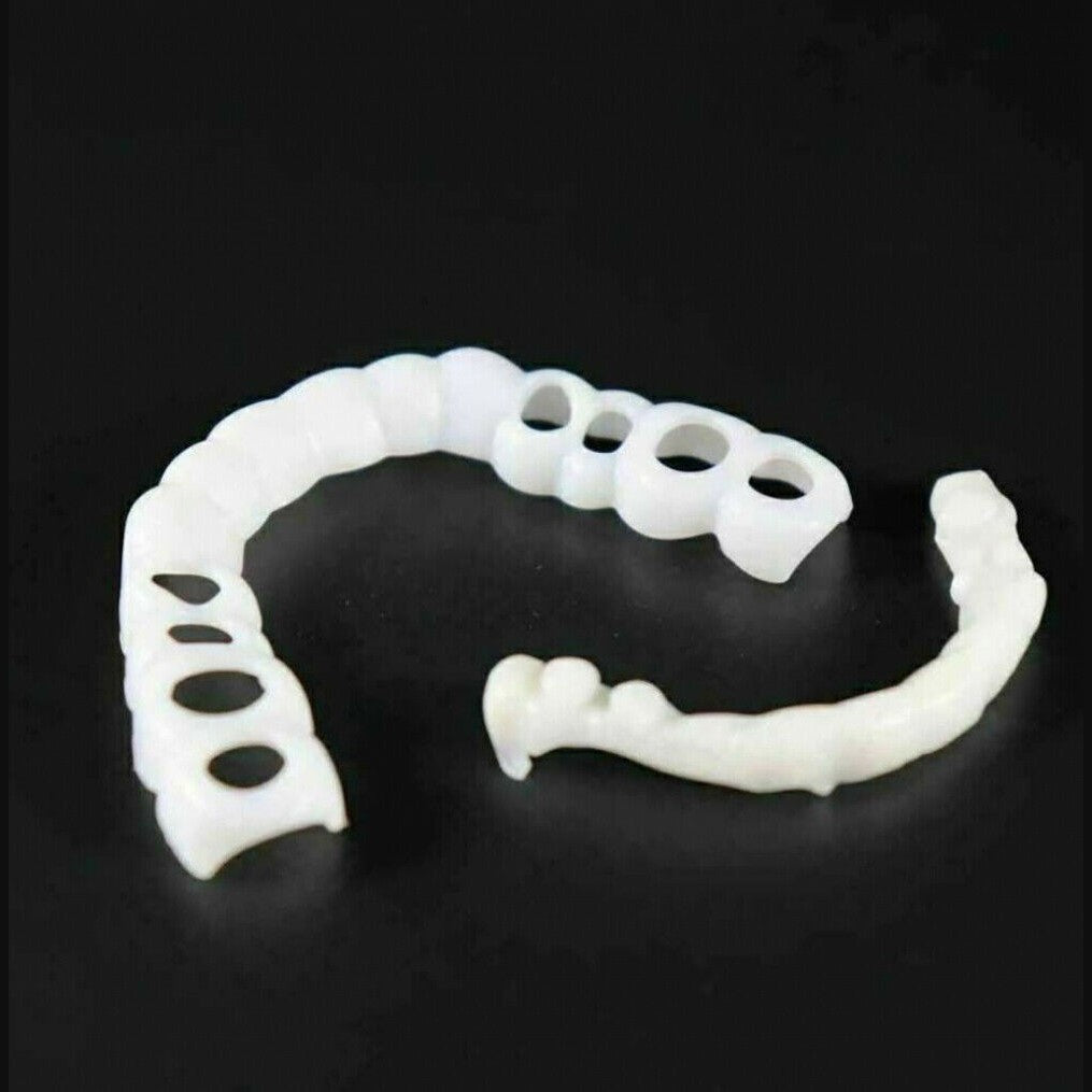 Snap-On Upper and Lower Teeth Veneers for a Natural Smile
