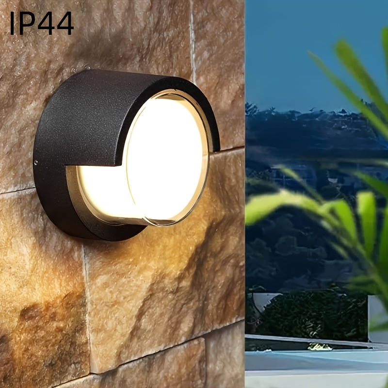 Modern LED Wall Sconce in Warm White for Indoor and Outdoor Use