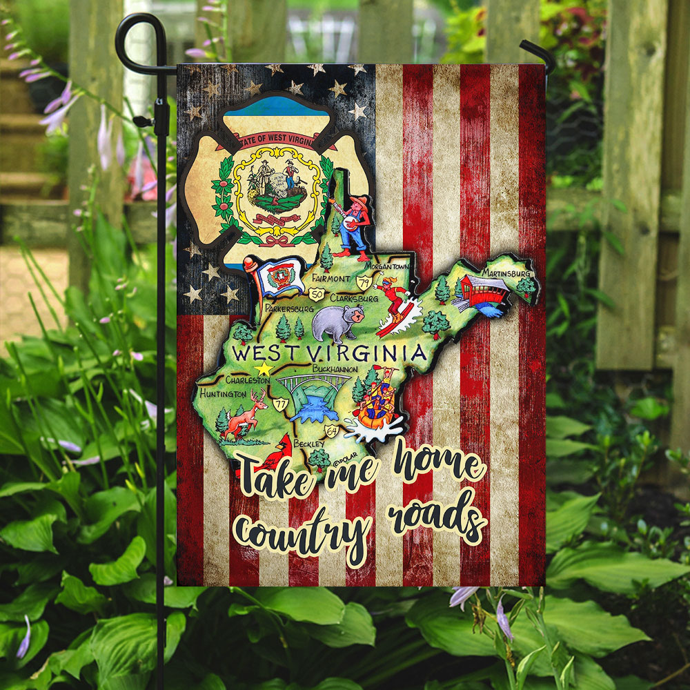 Double-Sided West Virginia State Flag - Custom Printed Canvas