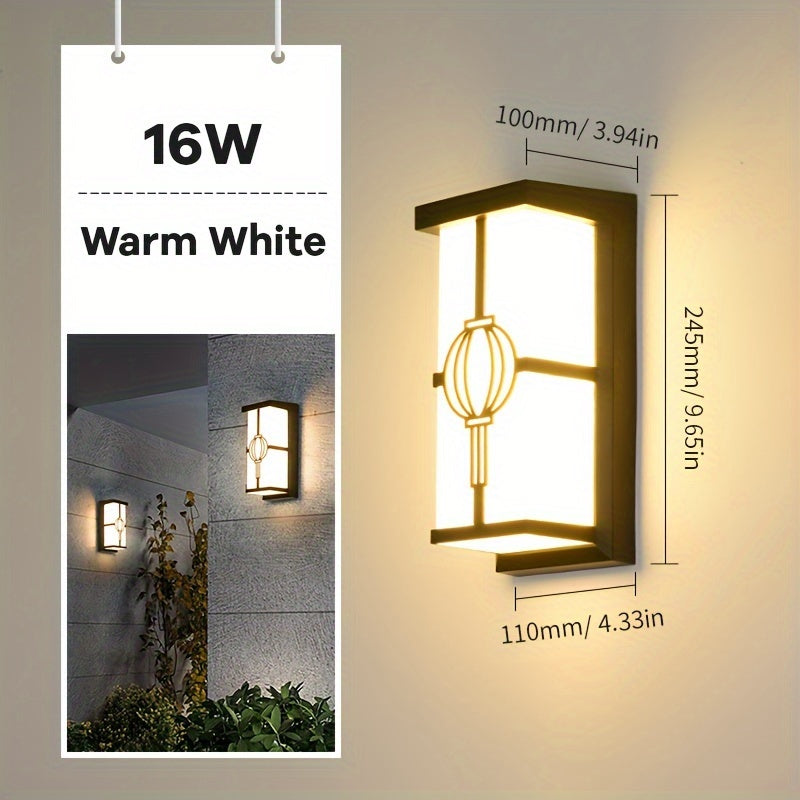 Waterproof LED Outdoor Wall Lamp for Garden and Courtyard