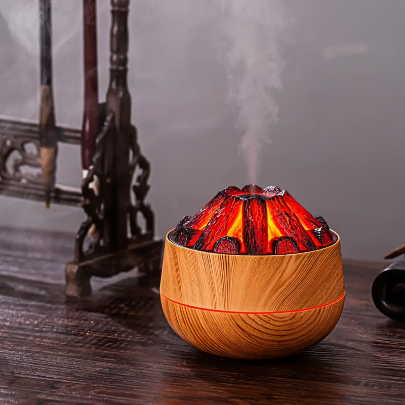 Mini Charcoal Fire Humidifier with Realistic Flame Effect