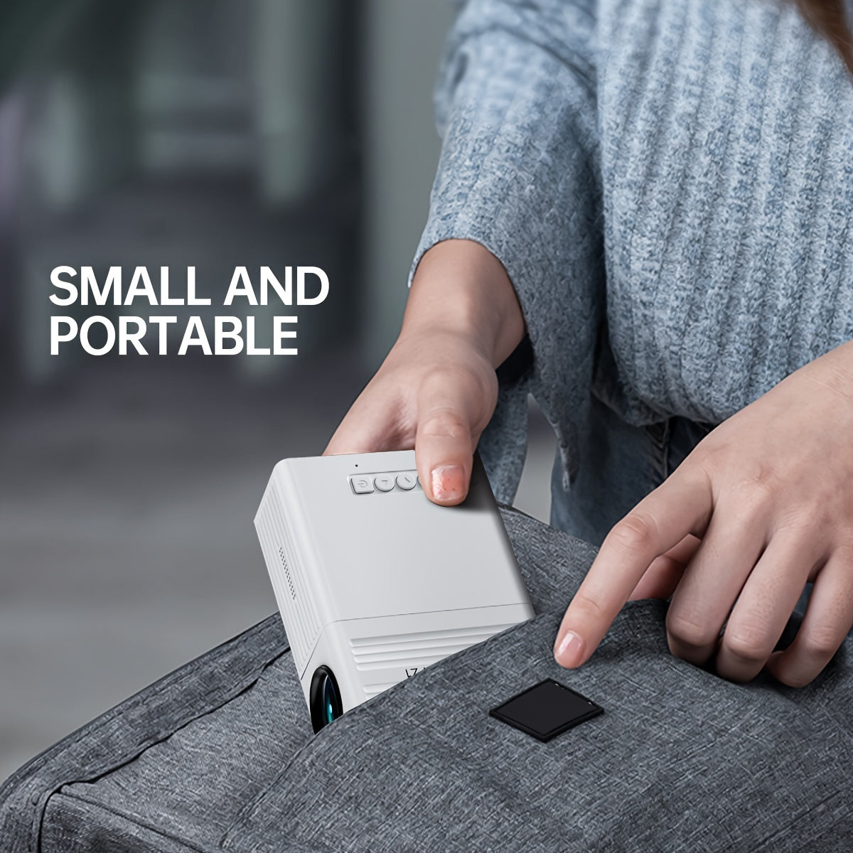 3000 Lumen Portable Mini Projector with HDMI and USB Connectivity