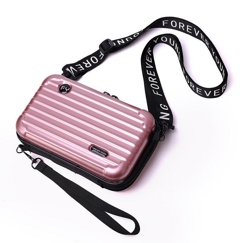 Mini Suitcase Handbag for Women - Waterproof Clutch with Adjustable Strap