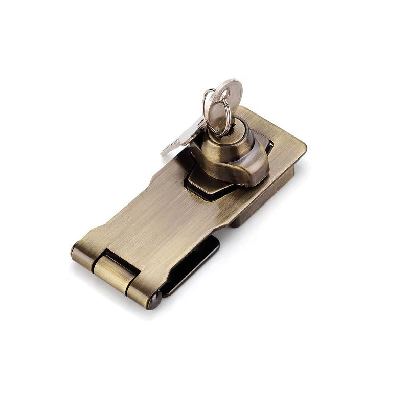 Zinc Alloy Drawer Lock with Key Storage - No Drill Installation