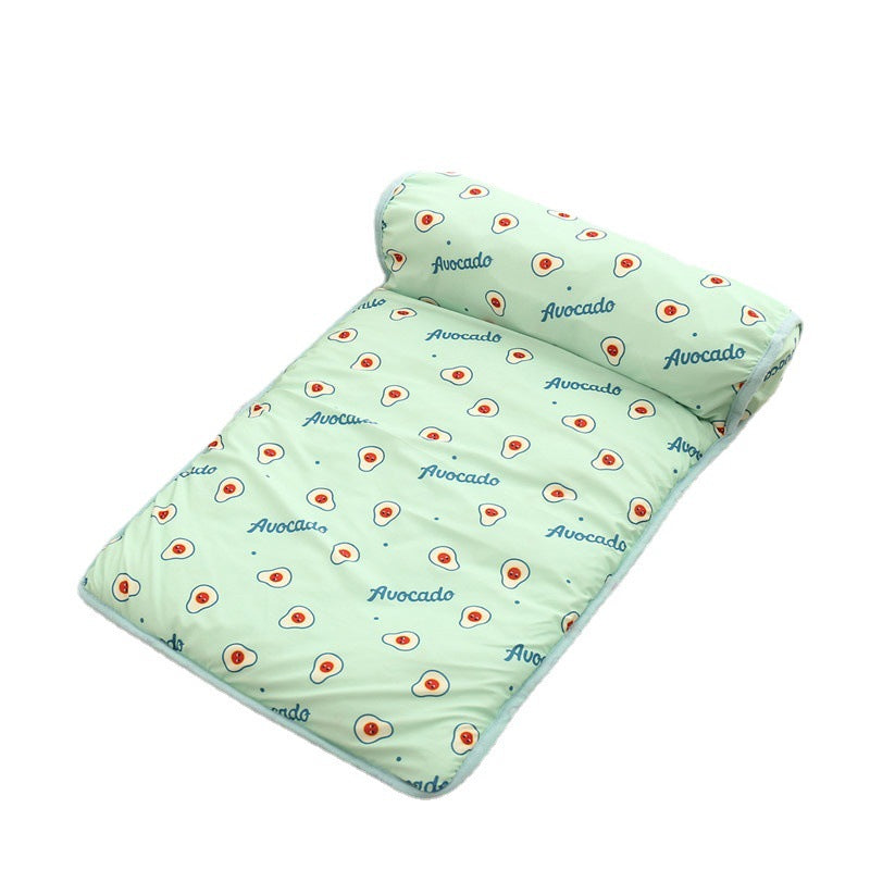 Ice Silk Cooling Mat with Pillow for Dogs and Cats