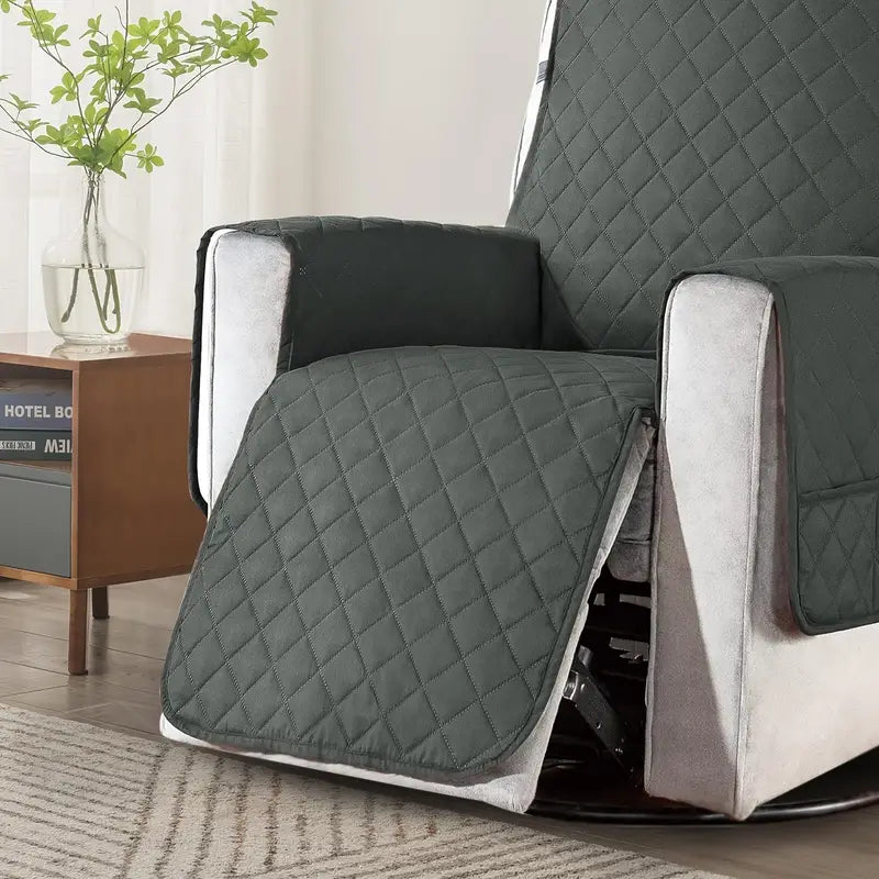 Microfiber Armchair Cover with Anti-Slip Protection and Water Resistance
