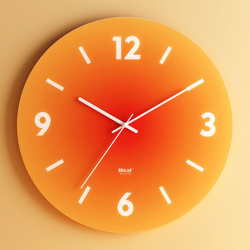 Luxury Glass Wall Clock - Elegant Minimalist Design
