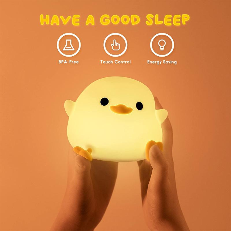 Rechargeable Duck Night Light for Kids with USB Charging