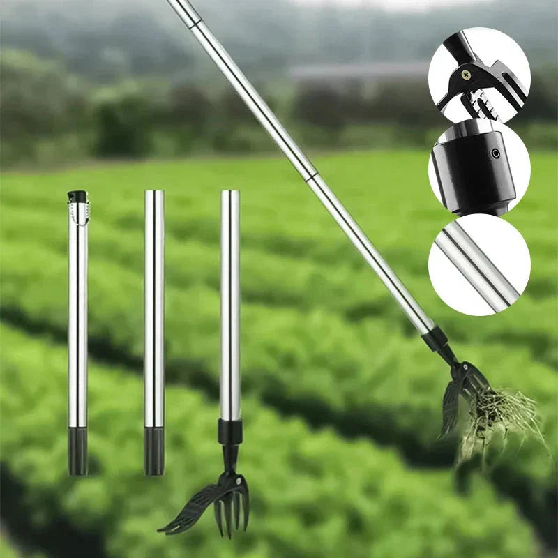 Detachable Stainless Steel Long Handle Weed Puller