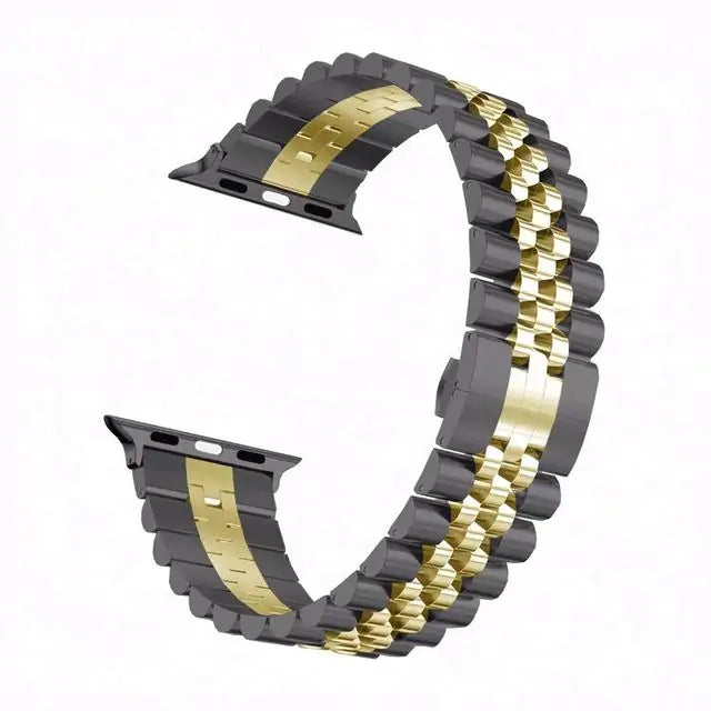 Stainless Steel Apple Watch Bracelet - Adjustable, Elegant Design