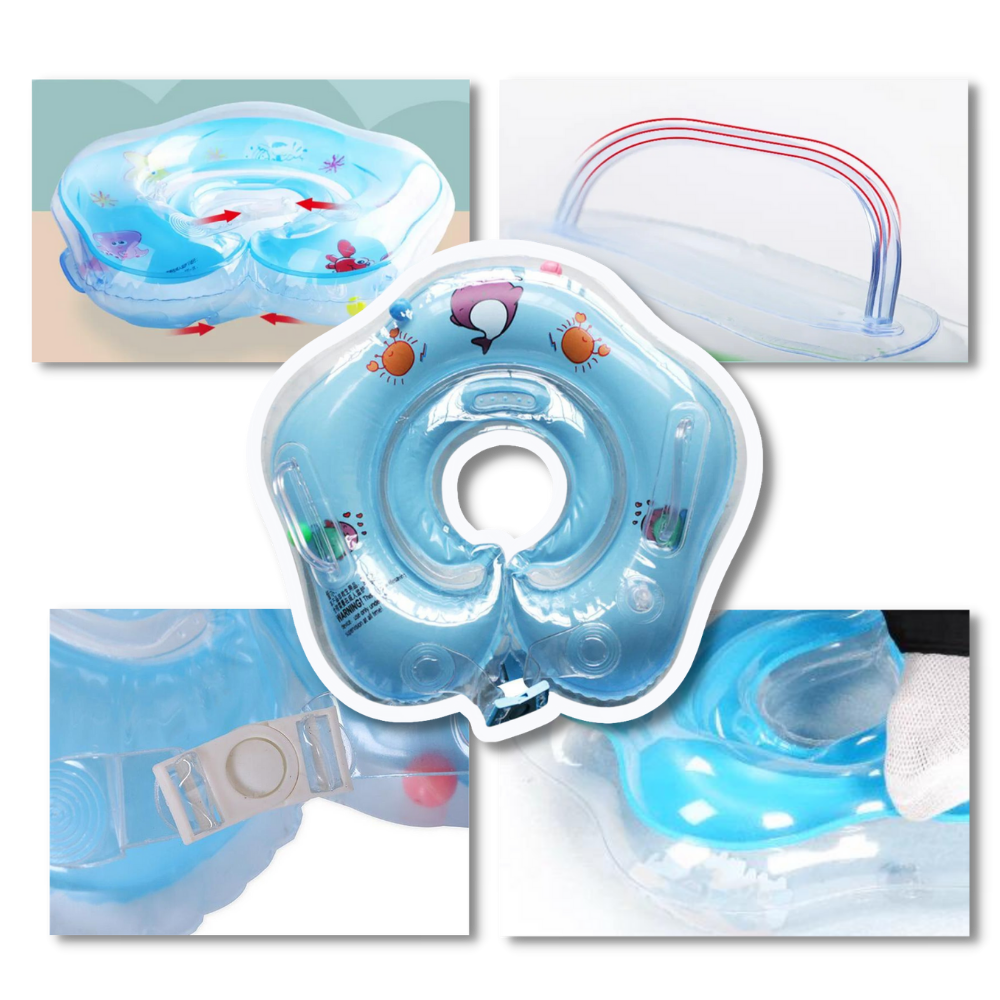 Baby Swimming Ring with Double Air Chambers and Safety Handles