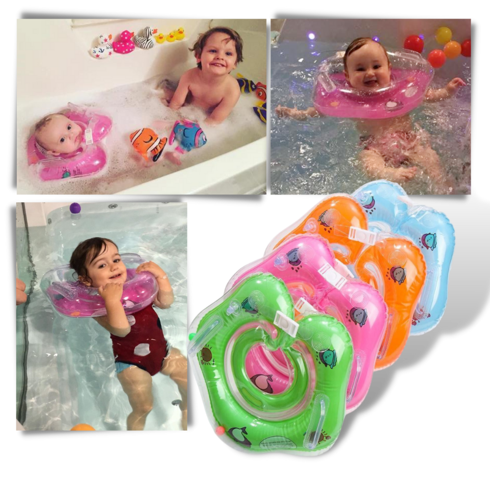 Baby Swimming Ring with Double Air Chambers and Safety Handles