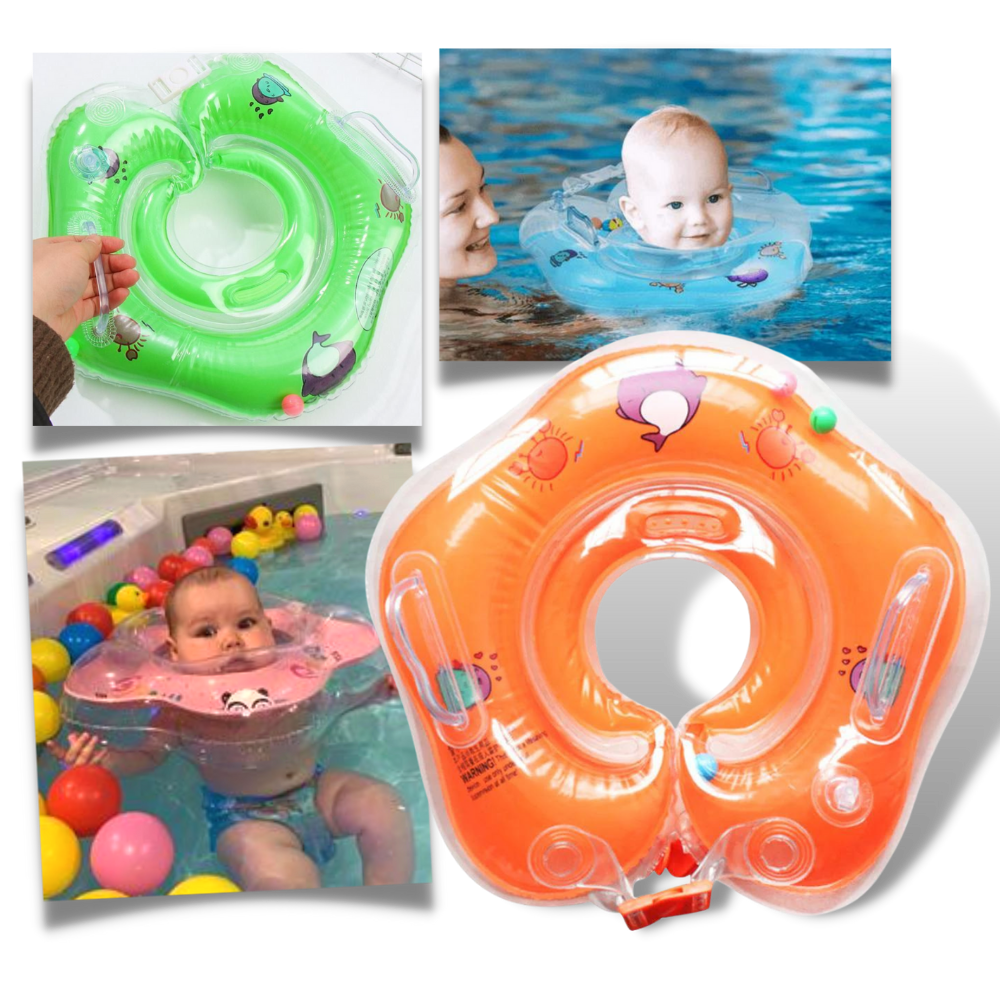Baby Swimming Ring with Double Air Chambers and Safety Handles