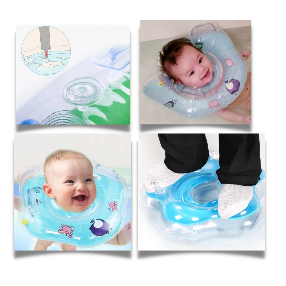Baby Swimming Ring with Double Air Chambers and Safety Handles