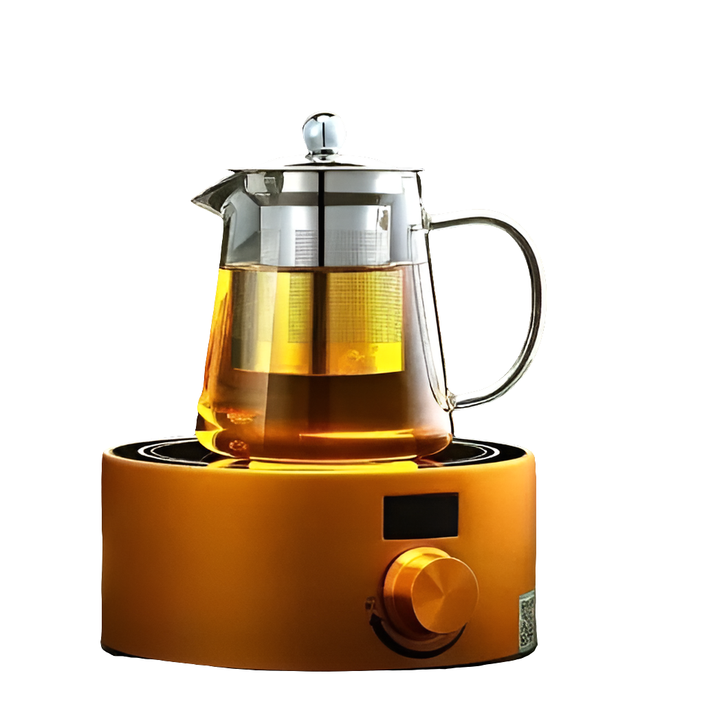 Borosilicate Glass Teapot with Cylindrical Infuser