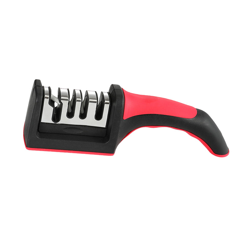 Four-Stage Knife Sharpener with Non-Slip Base