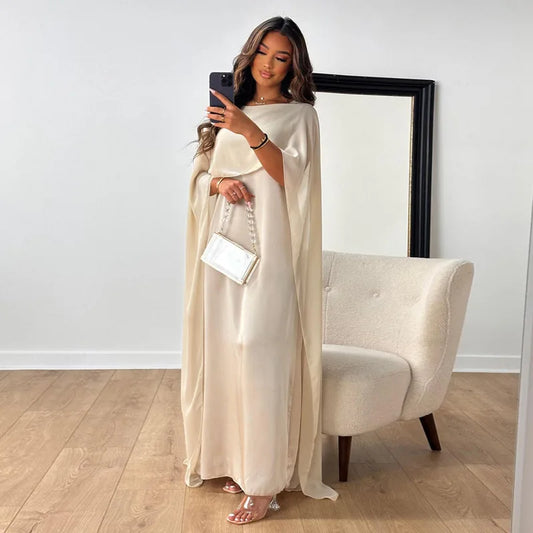 Maxi Dress with High Neckline for Elegant Comfort