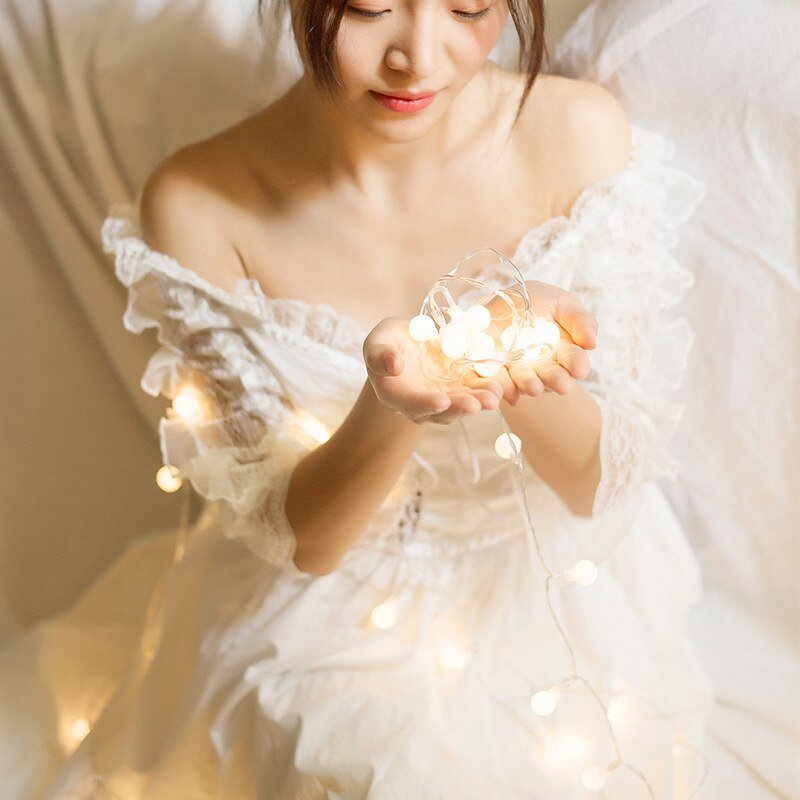 Crystal Globe String Lights USB Battery Operated 5-33 ft
