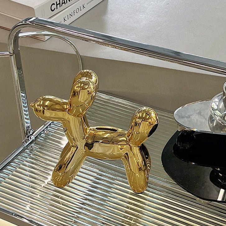 Modern Balloon Dog Piggy Bank in Luxurious Style