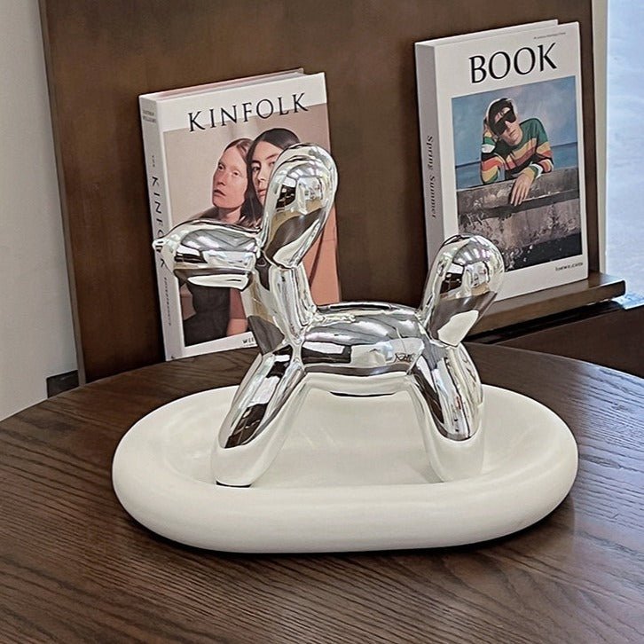 Modern Balloon Dog Piggy Bank in Luxurious Style
