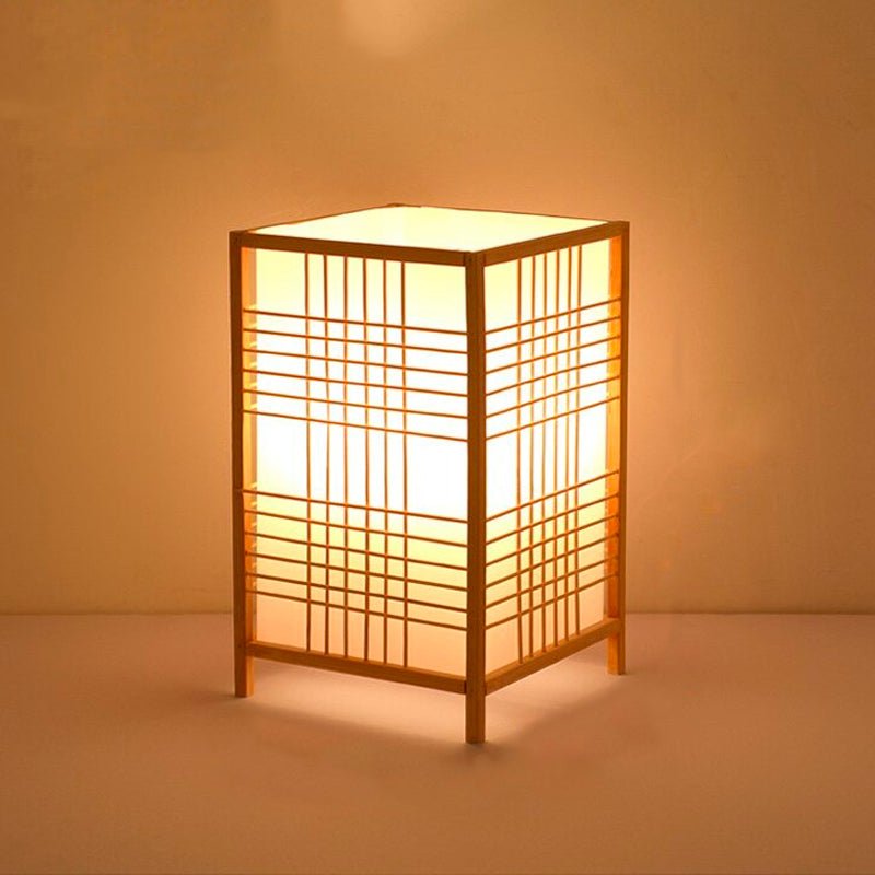 Japanese Zen Style Bamboo Table Lamp