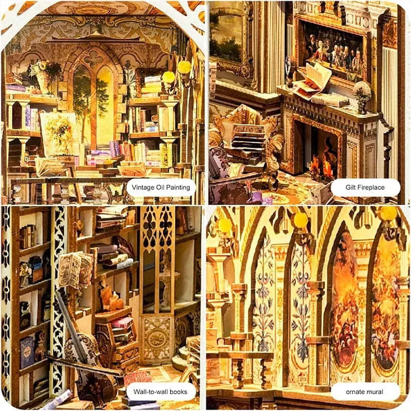Enchanted LED Book Nook Library Display