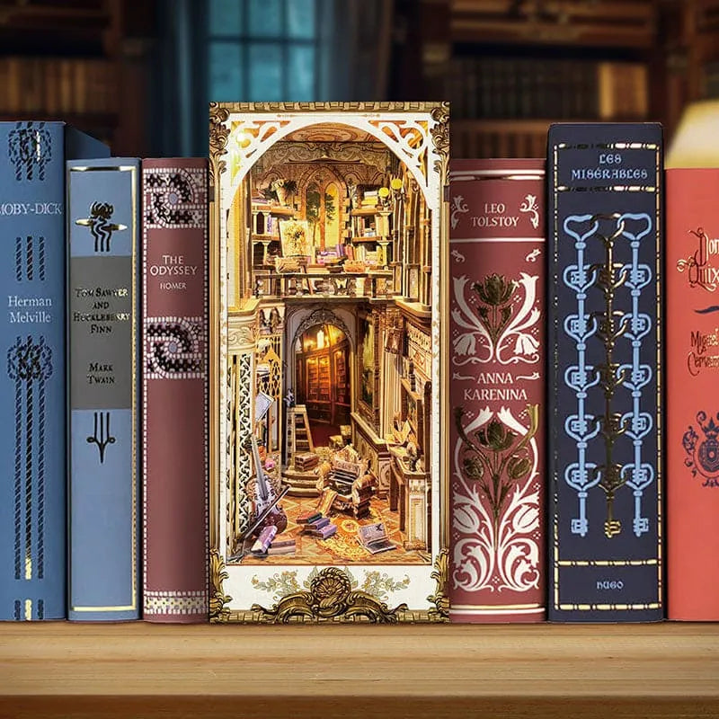 Enchanted LED Book Nook Library Display