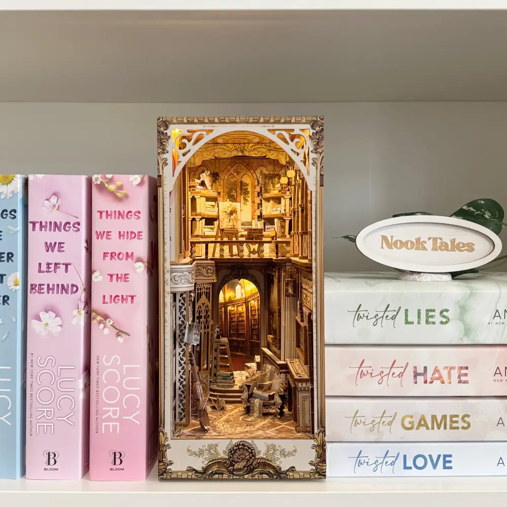Enchanted LED Book Nook Library Display
